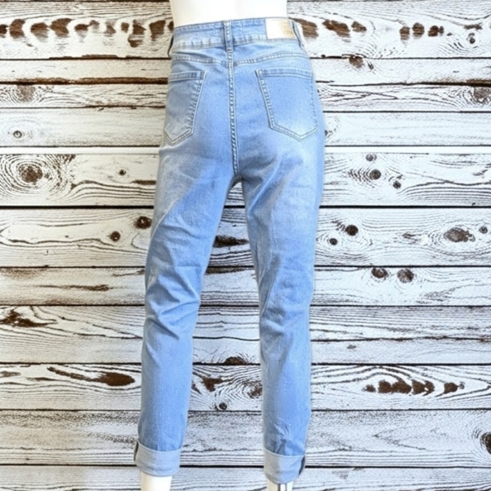 Celebrity Ace Light Blue  Distressed Jeans(Jr's 15, Women's 14) - Picture 4 of 9